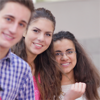 Group of teens